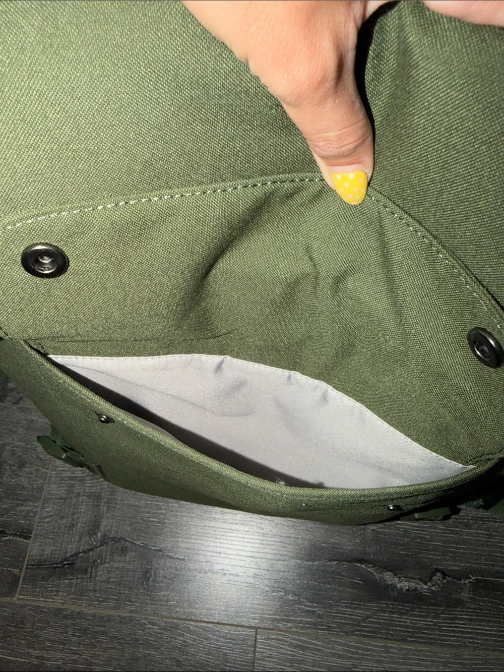 Men's Olive Green Roll-Top Backpack - Minimal Everyday Carry